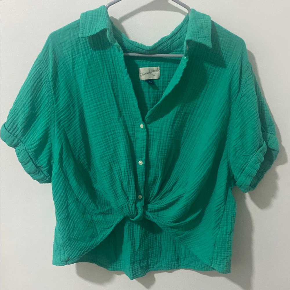 Universal Thread Teal Button-Down Shirt